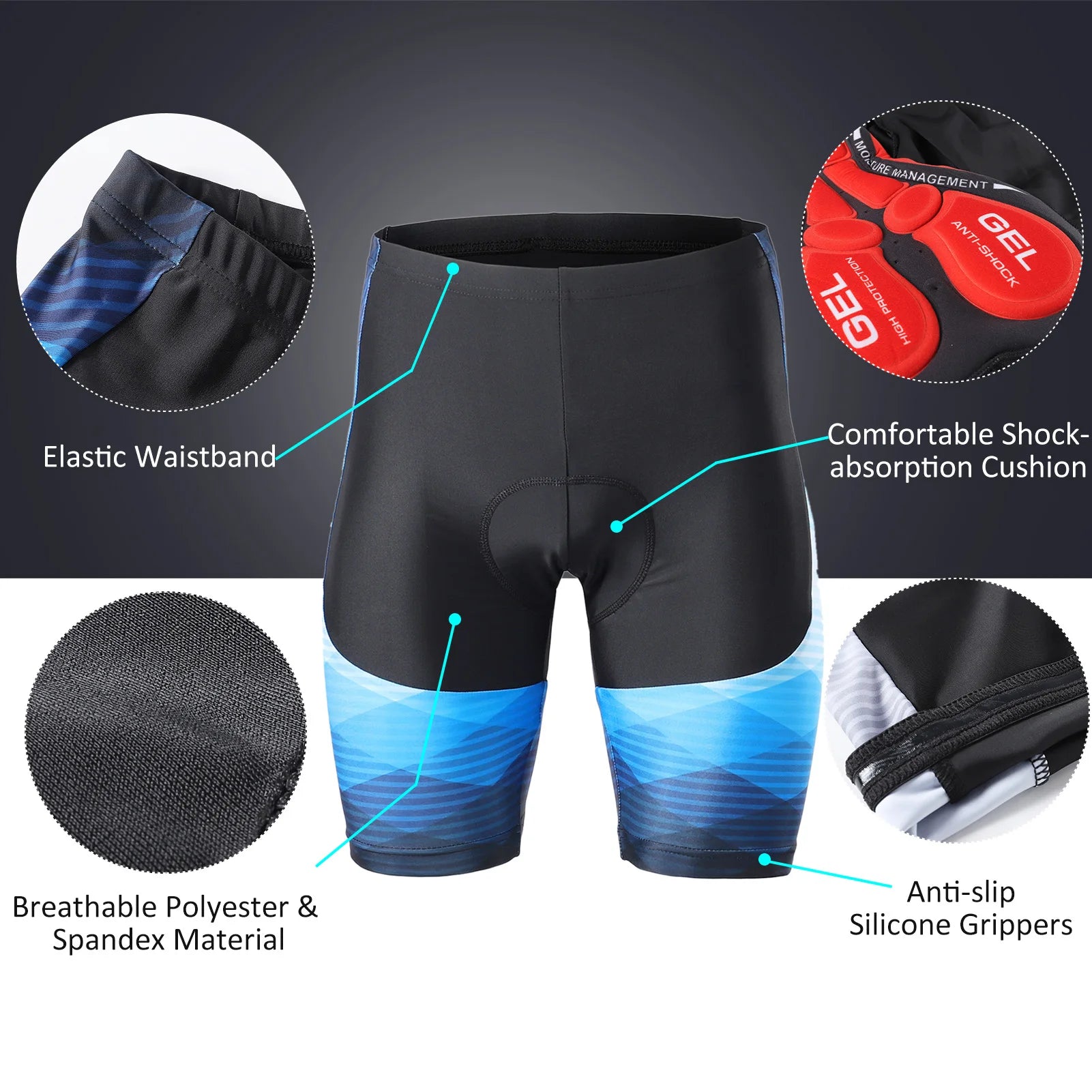 Lixada Men’s Cycling Jersey & Shorts Set