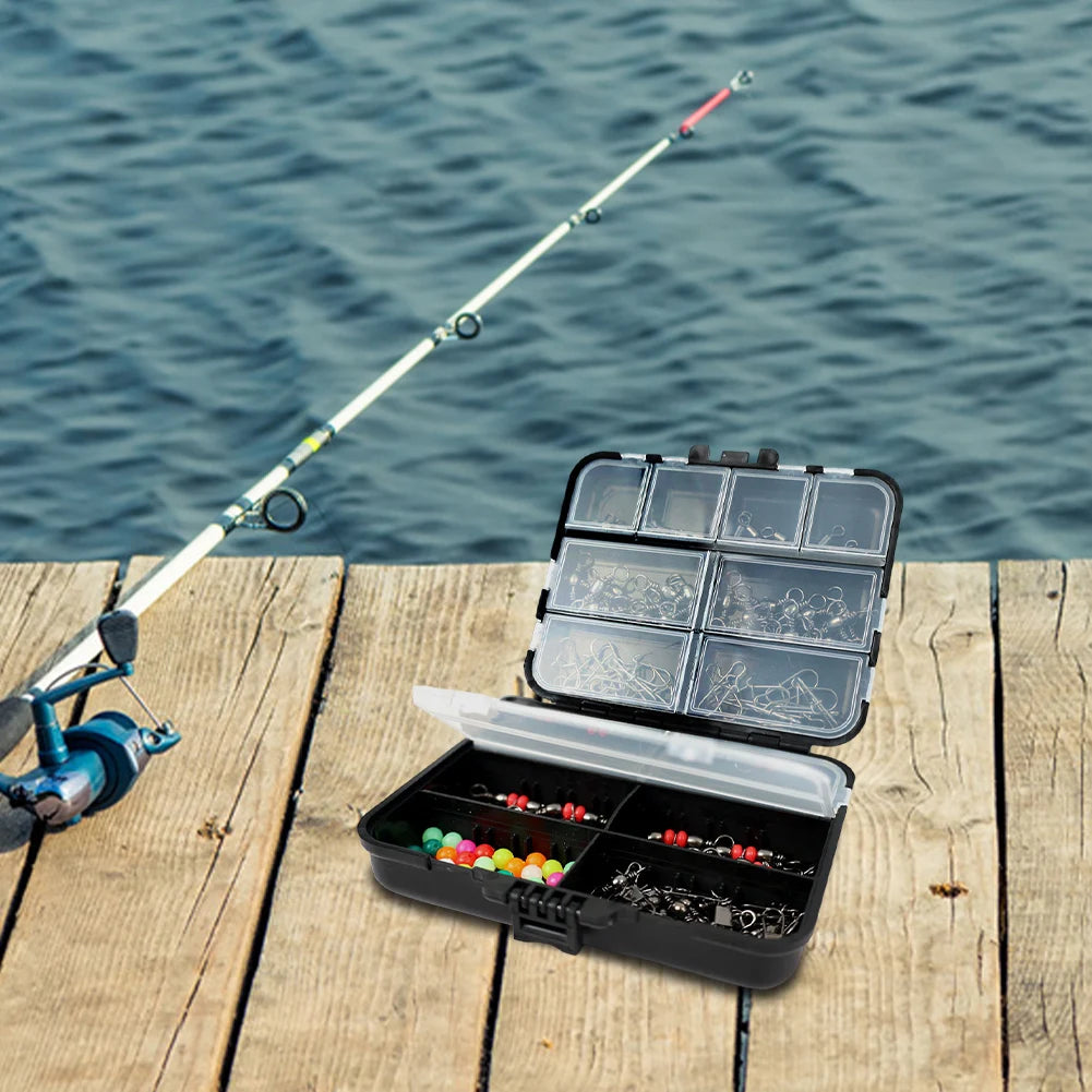 140pcs Fishing Swivels & Accessories Kit