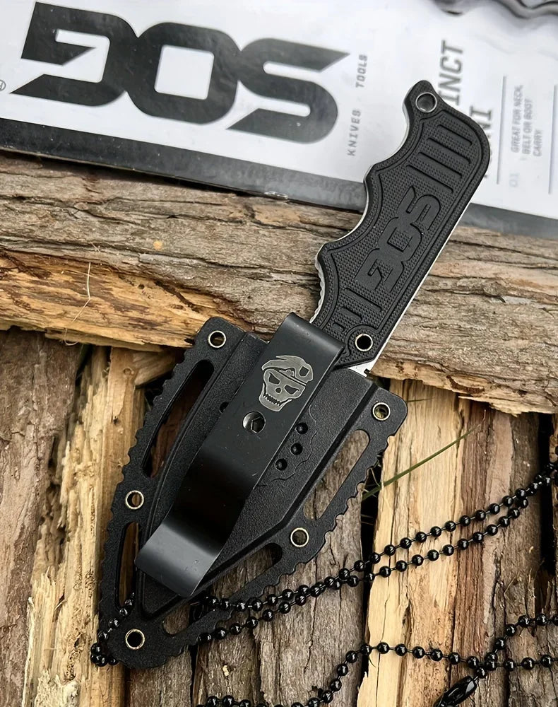 SOG Mini Fixed Blade Knife with Sheath – Compact Outdoor Tactical Tool