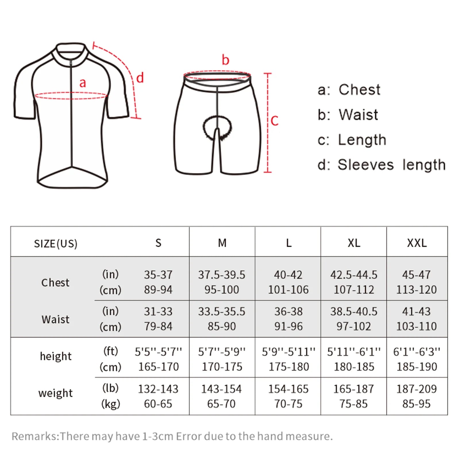 Lixada Men’s Cycling Jersey & Shorts Set