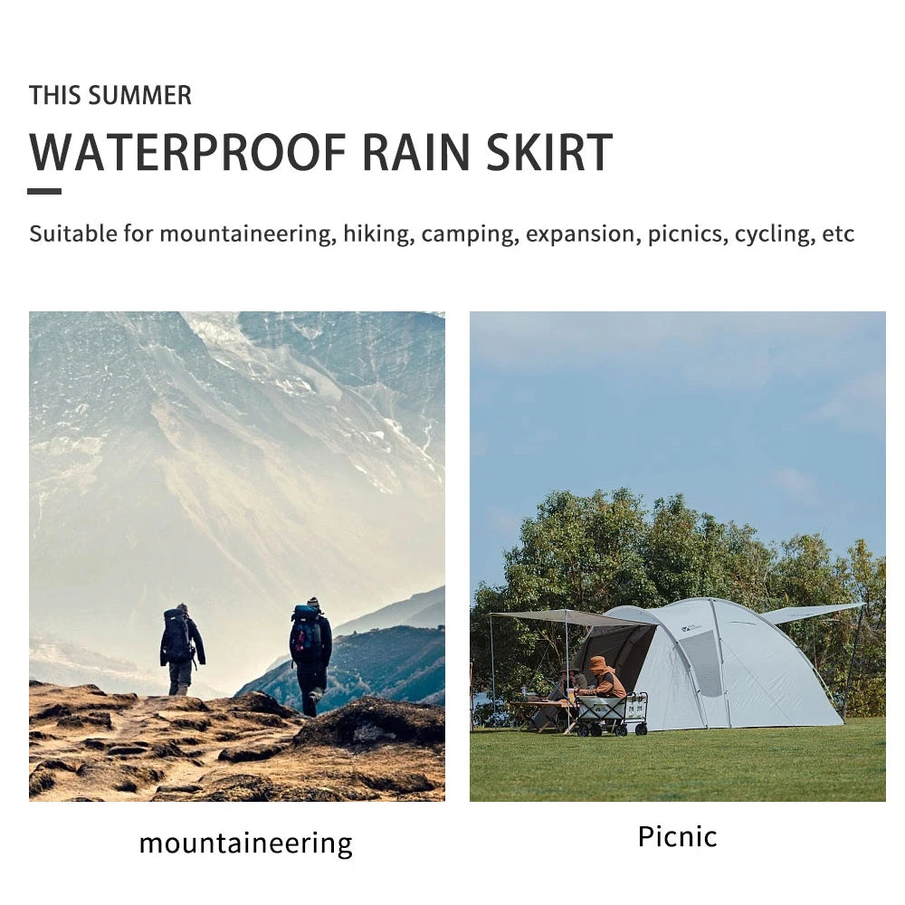 Ultralight Waterproof Rain Kilt Skirt for Hiking