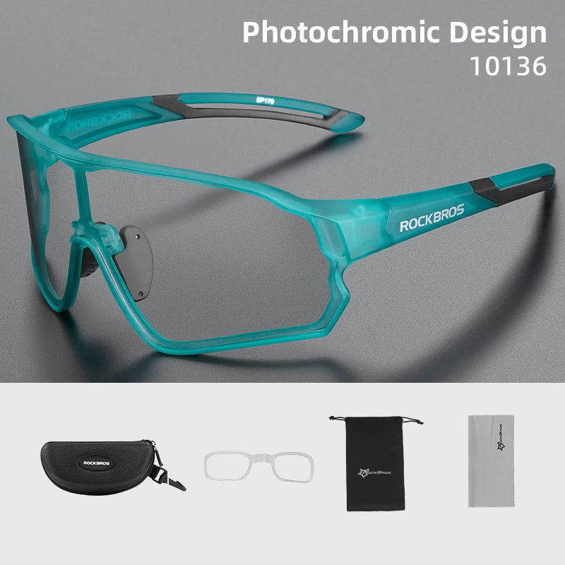ROCKBROS Photochromic UV400 Cycling Glasses