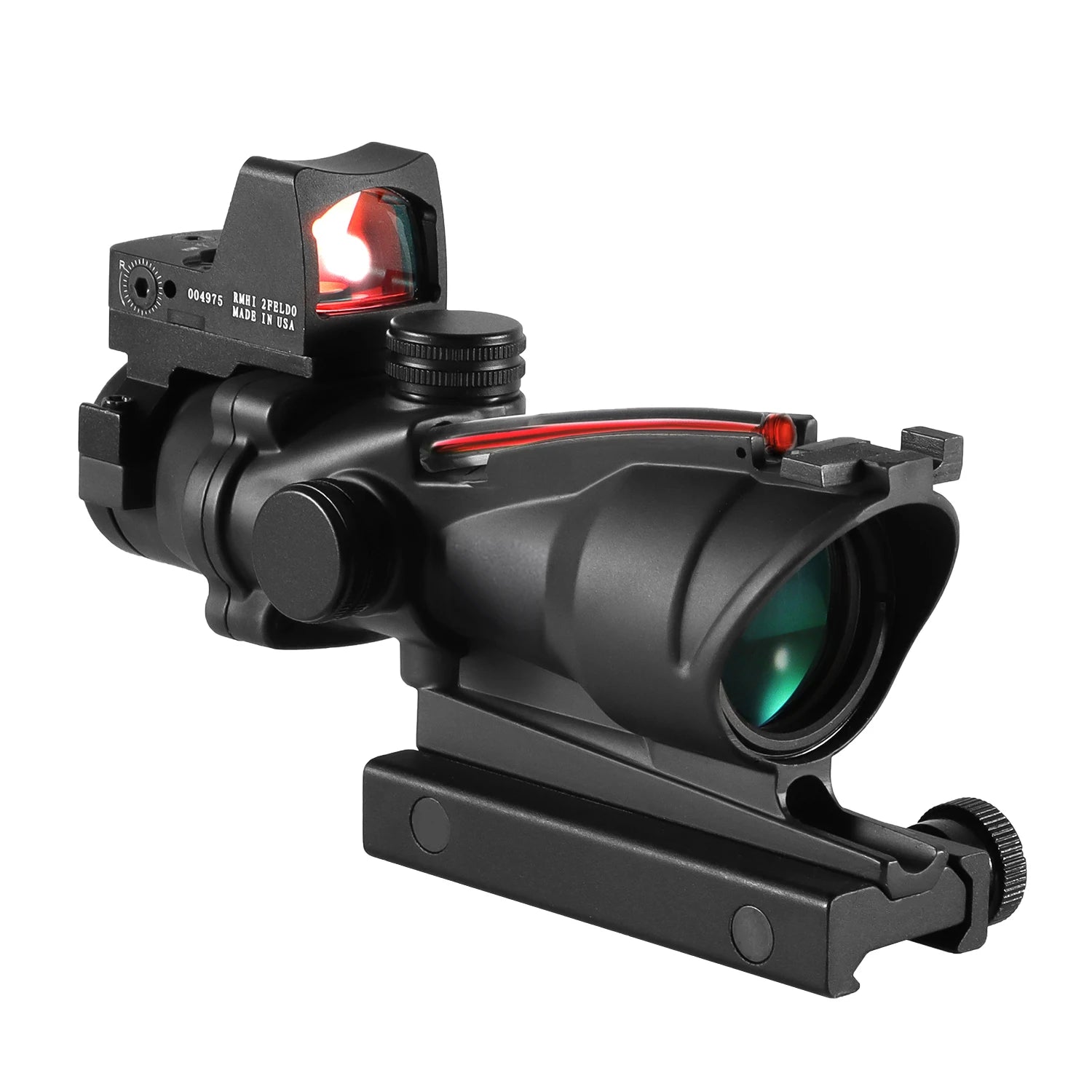 Adjustable 4x32 Red Dot Tactical Scope – 1x/4x
