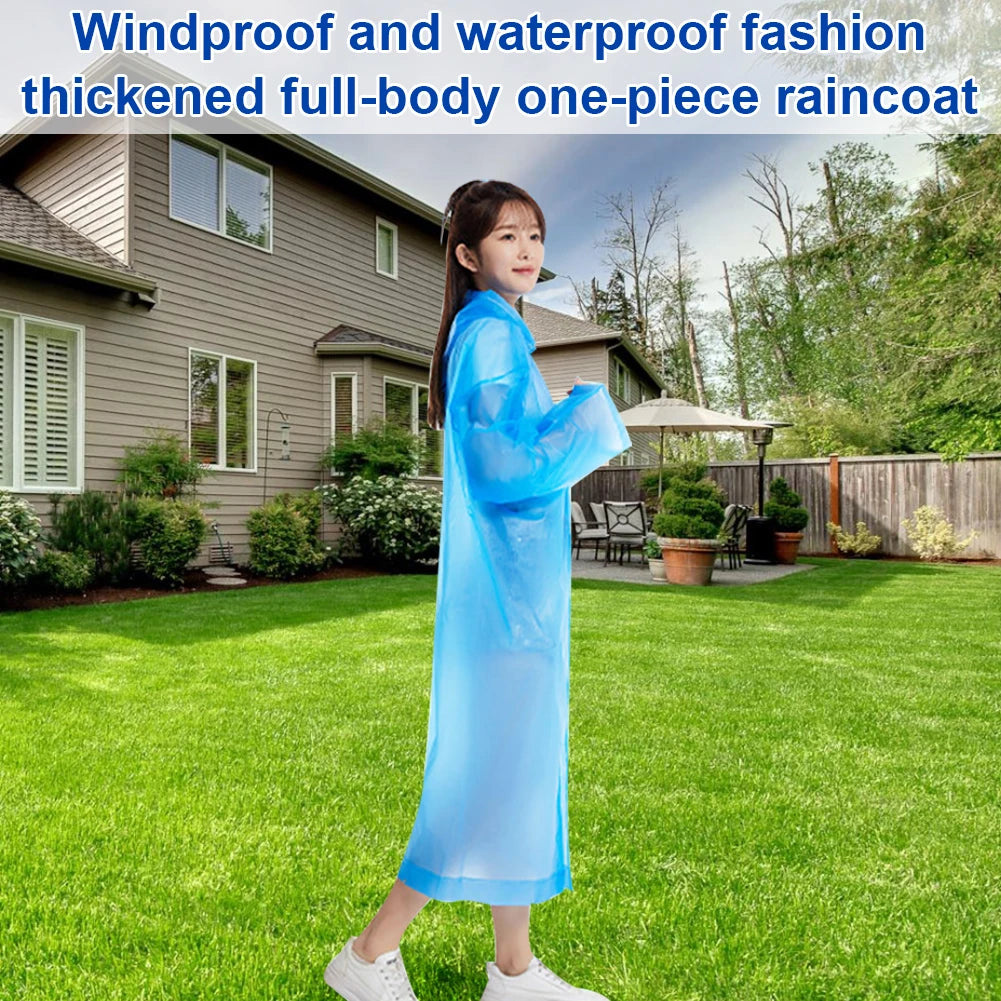 10-Pack Emergency Waterproof Rain Ponchos with Hood