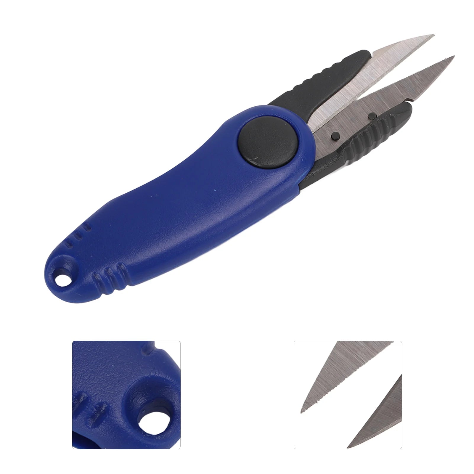 Shrimp-Shaped Fishing Line Scissors – Blue