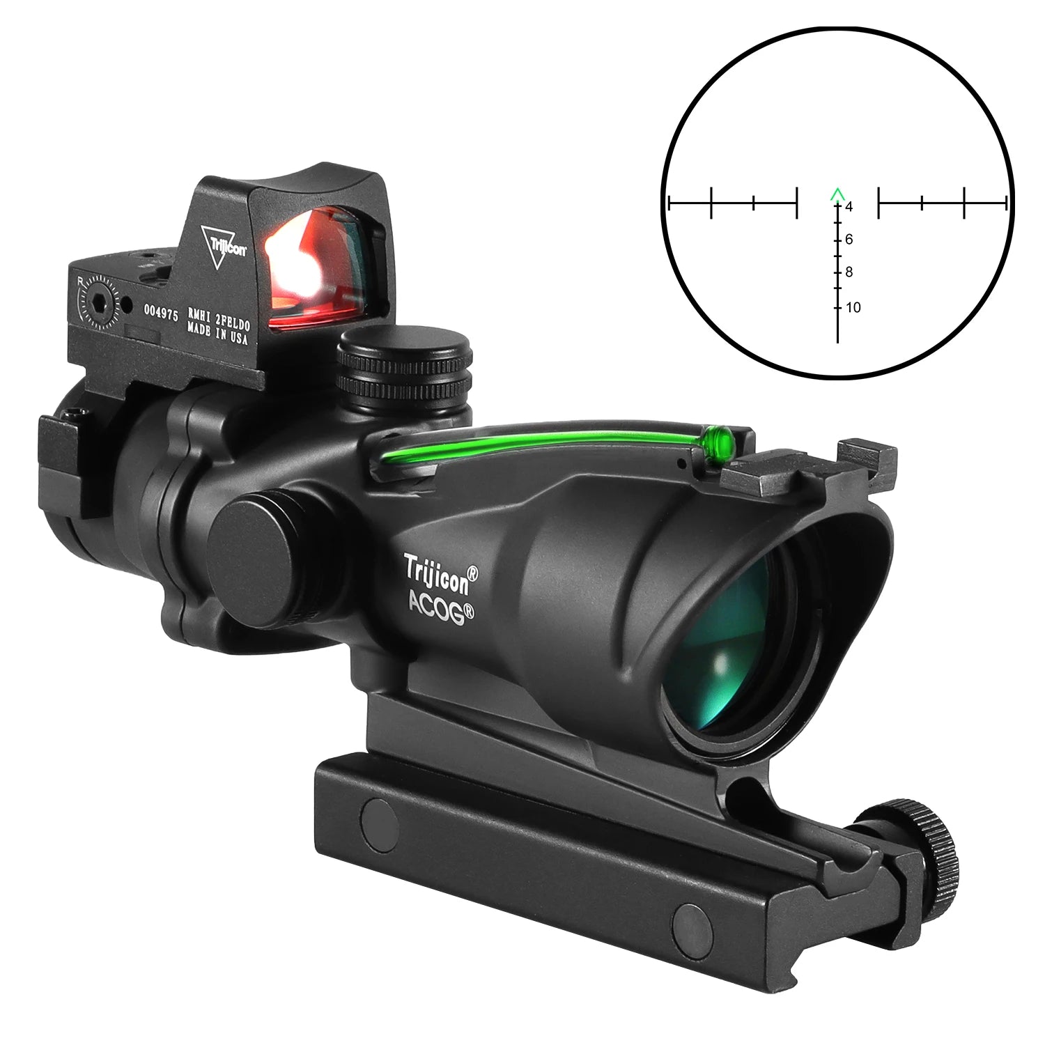 Adjustable 4x32 Red Dot Tactical Scope – 1x/4x
