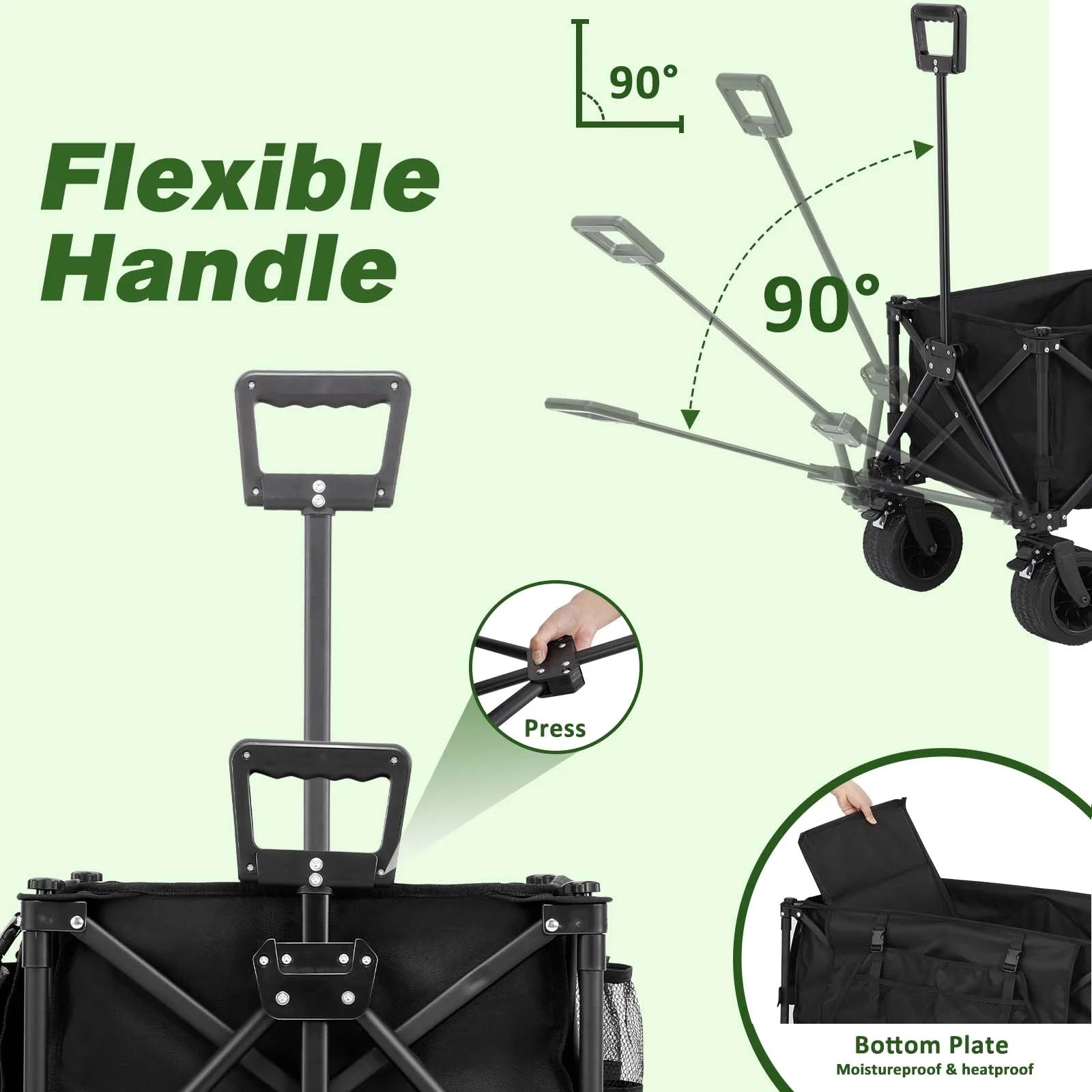 Collapsible Heavy-Duty Camping Wagon