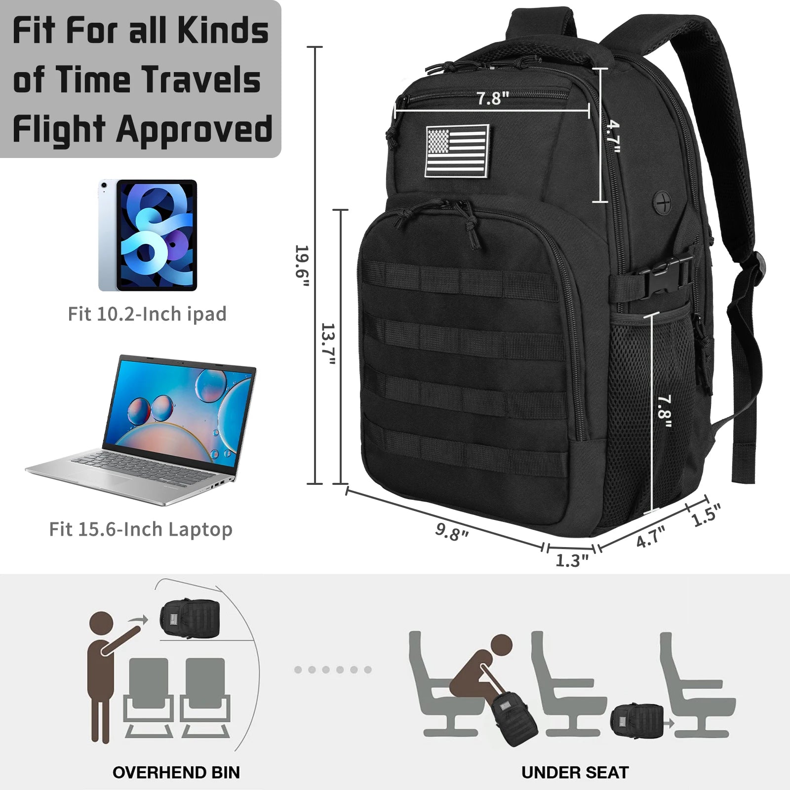 Tactical Waterproof Outdoor Backpack for Men