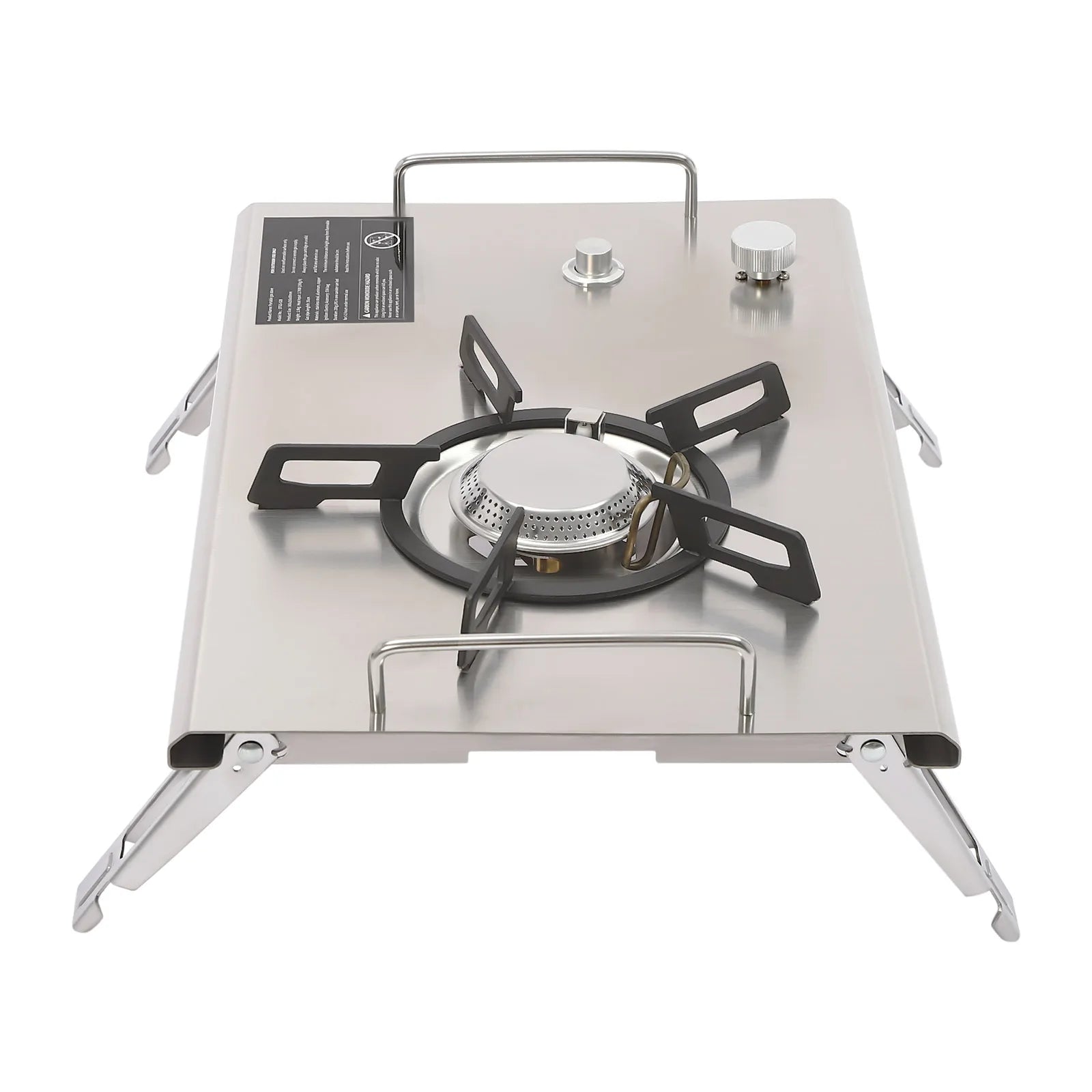 Foldable Stainless Steel Portable Gas Stove with Electronic Ignition