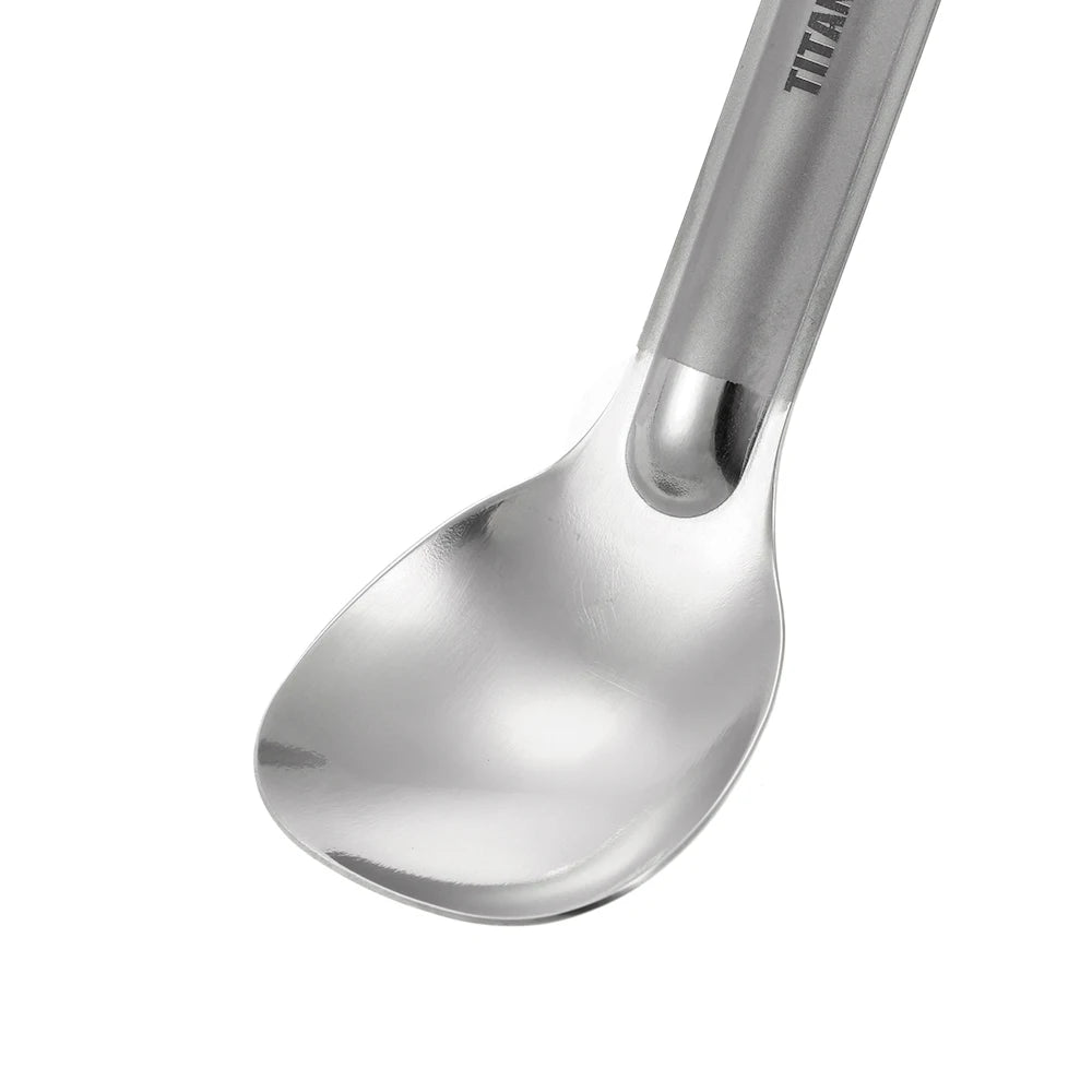 Lixada Titanium Long Handle Camping Spoon