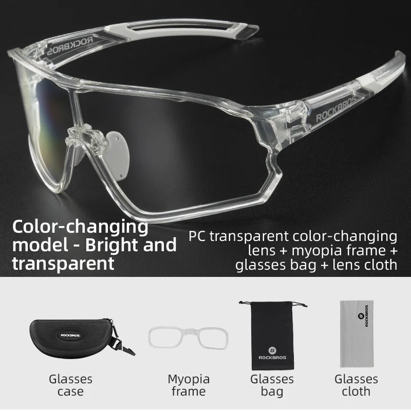 ROCKBROS Photochromic UV400 Cycling Glasses