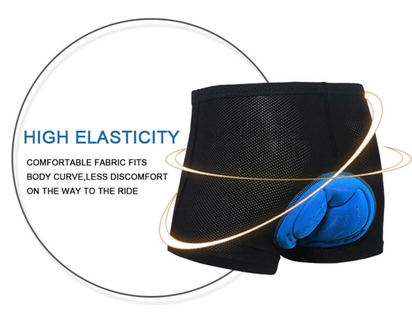 3D Gel Padded Cycling Underwear Shorts – Unisex