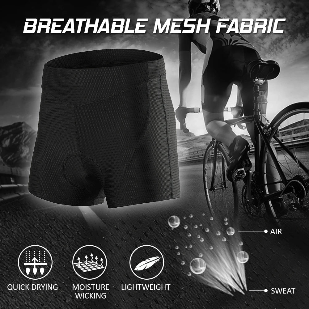 Men’s 3D Gel Padded Cycling Underwear Shorts