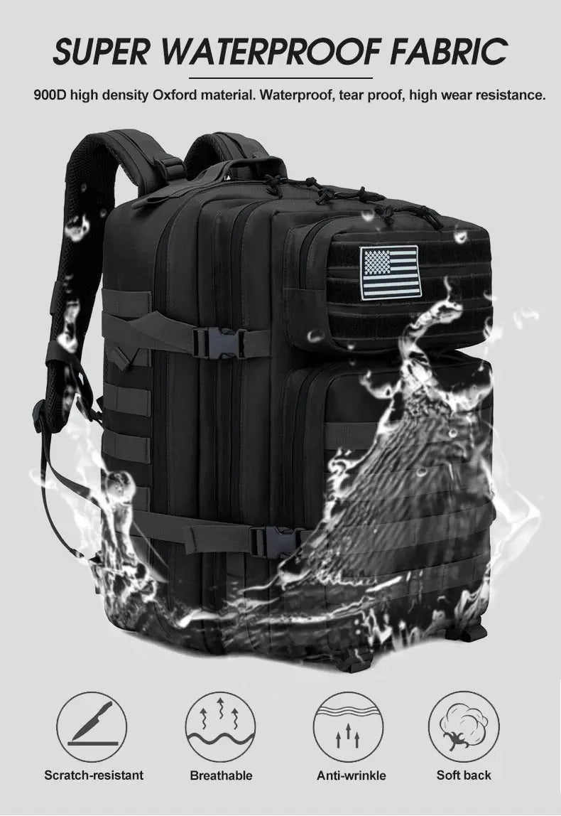 Tactical Waterproof Outdoor Backpack for Men