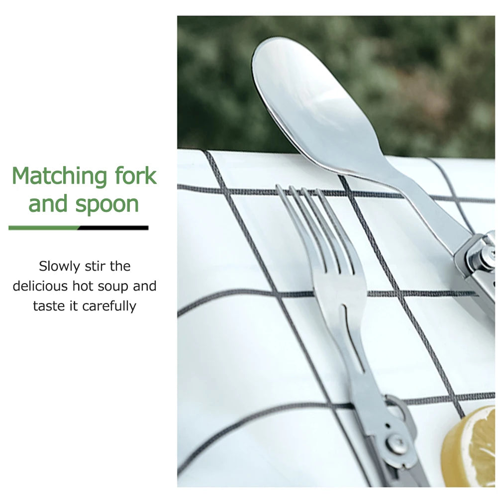 6 in 1 Multifunctional Camping Tableware Set