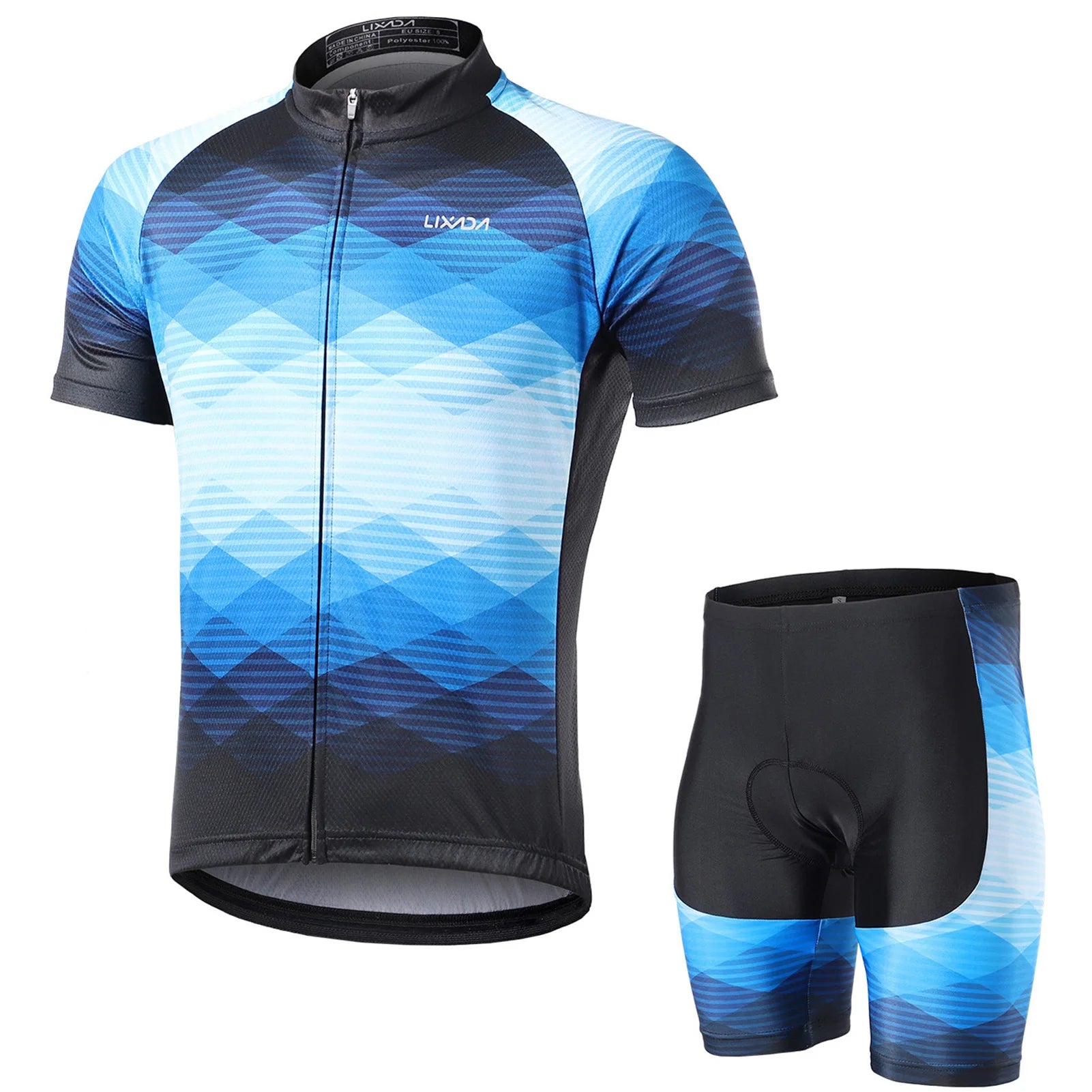 Lixada Men’s Cycling Jersey & Shorts Set
