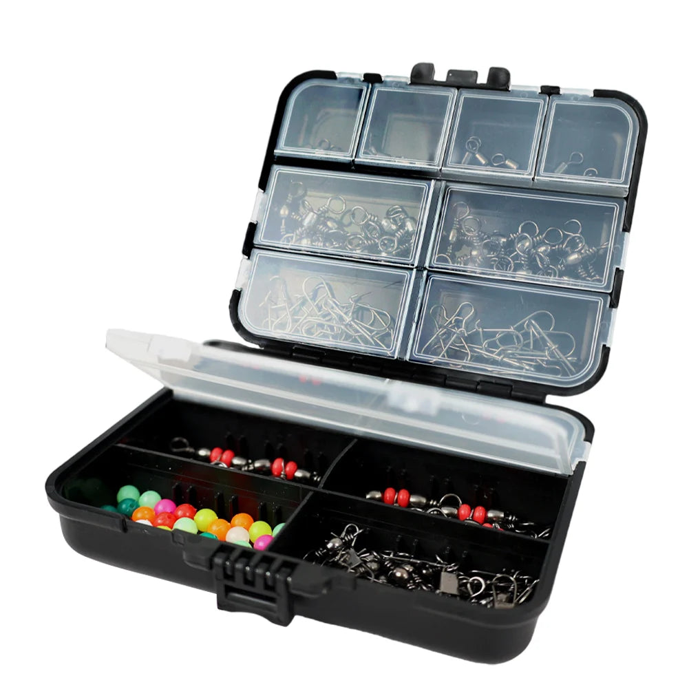 140pcs Fishing Swivels & Accessories Kit
