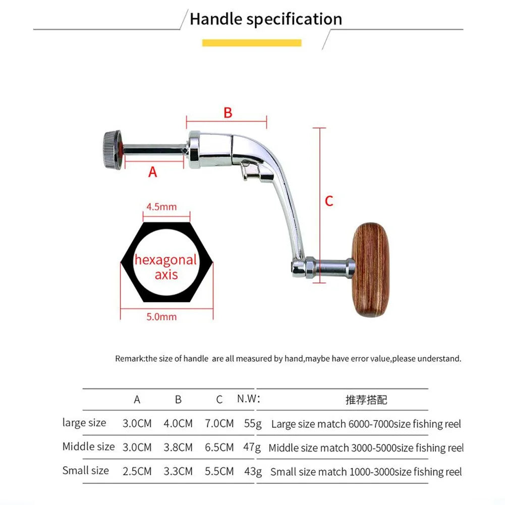Universal Metal Fishing Reel Crank Handle