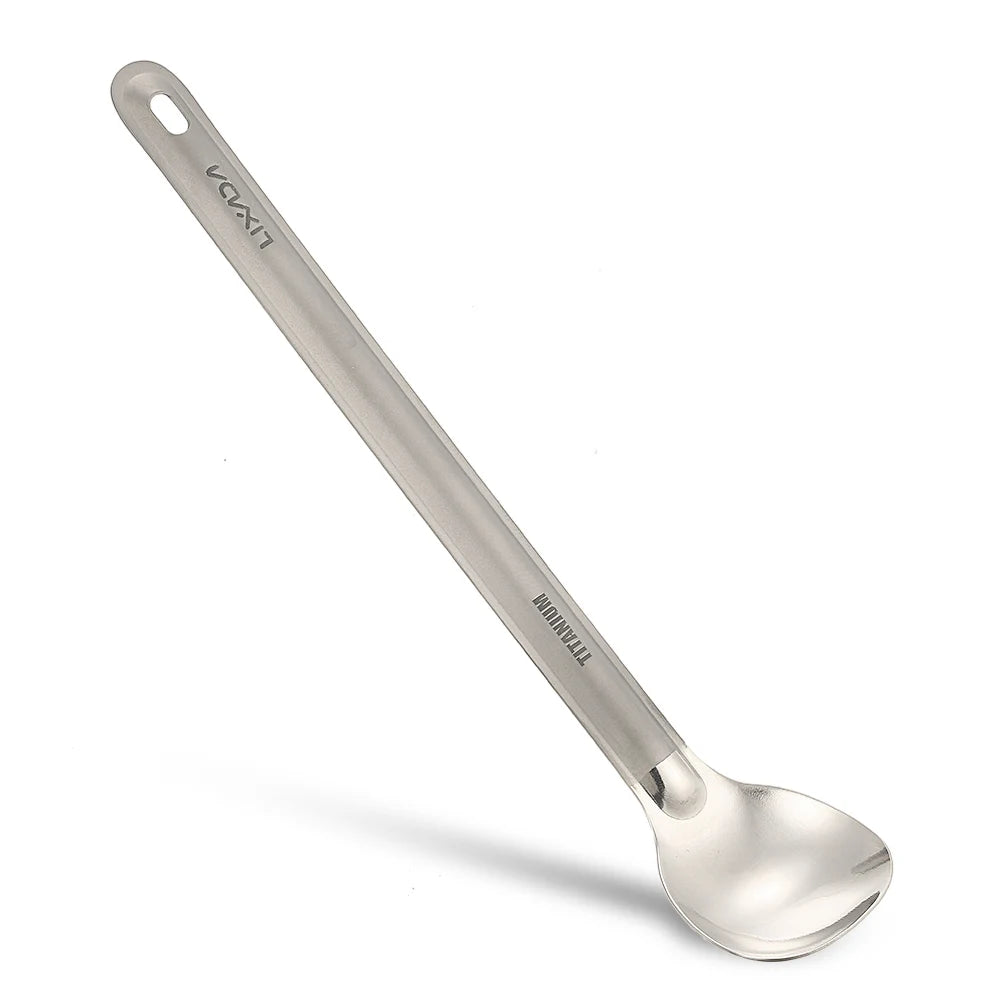 Lixada Titanium Long Handle Camping Spoon