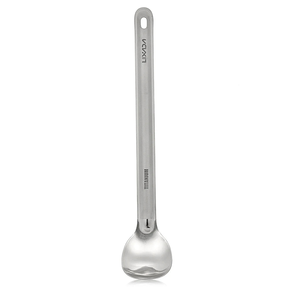 Lixada Titanium Long Handle Camping Spoon