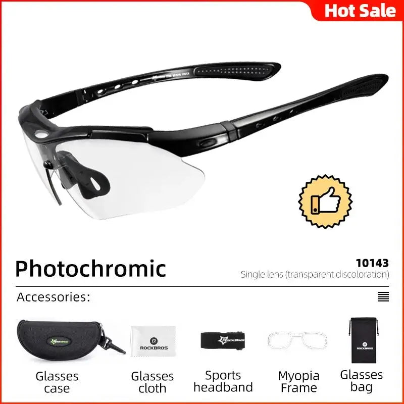 ROCKBROS Photochromic Cycling Sunglasses