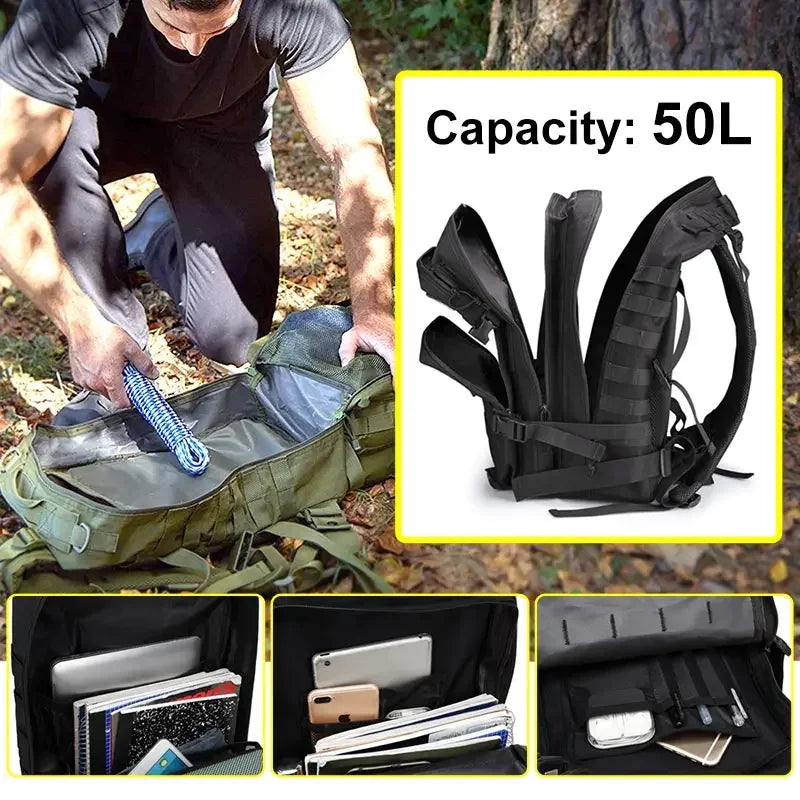 Tactical Waterproof Outdoor Backpack for Men